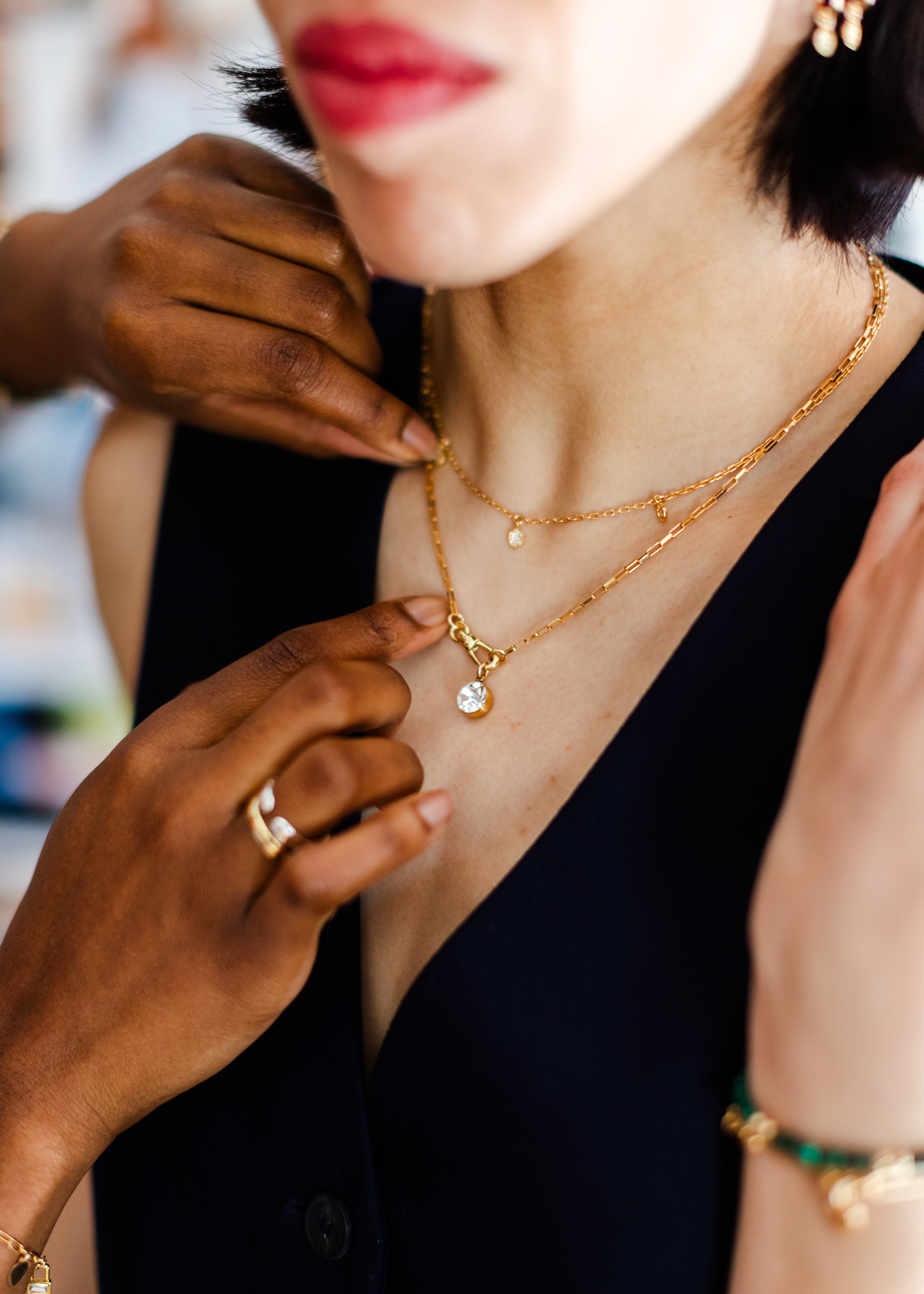 Pendentif Zircon Rond (24P-402)