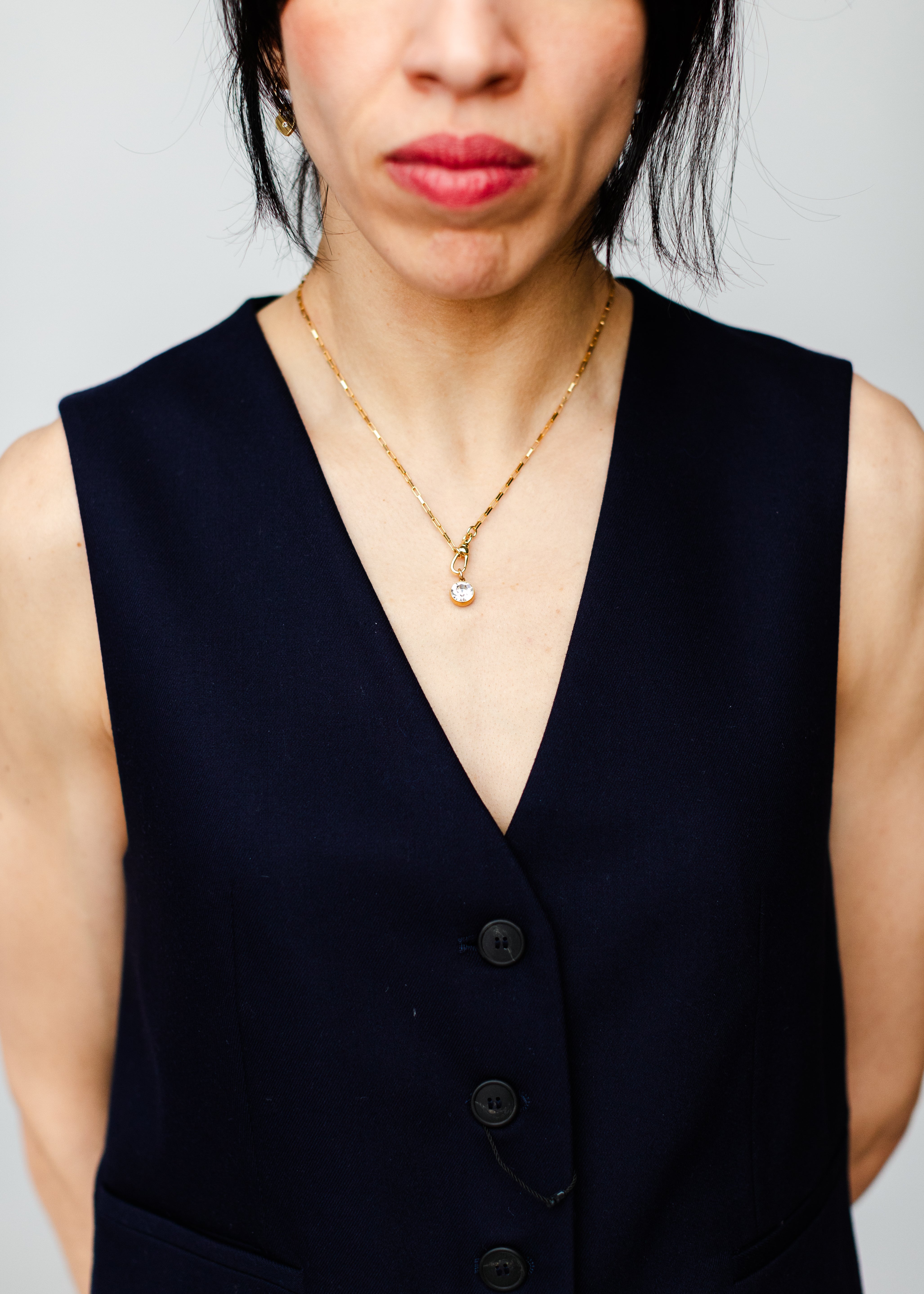 Pendentif Zircon Rond (24P-402)